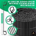 8 Inch X 1 000pc Double Loop Rebar Wire Ties  17 Gauge Soft Annealed  Simbasteel