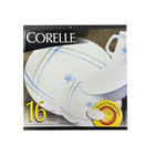 New Corelle Livingware Linen Flower 16-piece Dinnerware Set 1059939
