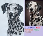 Custom Personalized Pet Portrait From Photo Made To Order Original Painting