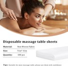 Disposable Bed Sheets 100 Pcs 31 x 71  Massage Table Cover Non Woven Fabric Spa
