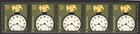 Pnc5 10c Clock  08  Wa S1111 Tagged Us  3763a Mnh 5 Digit Bottom Bn  on 