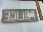 Police Back Patch Large  For Sew On 10 7 8     By 4    Inches Black  yellow Letters