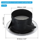 Patikil 4 Inch Round Air Vent 2 Pack Adjustable Ceiling Diffuser Grill Cover
