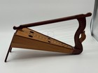 Vintage Knee Lap Frame Harp Zither Wooden 11 String Instrument Folk Art Decor