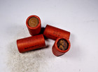  1  Lincoln Wheat Cent Sealed 25c Roll   Half Roll   Wells Fargo   Co 