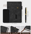 A5 Lined Leather Journal Notebook hardcover Journal Set With Pen And Gift Box 10