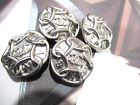 Chanel 4  Metal Cc Logo Front  Silver Buttons 22 Mm  Lot 4