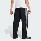 Adidas Originals Adicolor Black   White Tri Stripe Baggy Track Pants  80 Retail