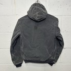 Vintage Carhartt Quilted Hooded Active Jacket    petrol Gray    Y06 Ptl Youth Large