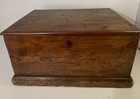 Antique Wooden Elm Storage Chest 