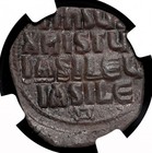Byzantine  Anonymous Christ Follis  975-1035 Ad  Class A2 a3  Ngc Xf