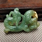 Chinese Jade collectibles  Manual Sculpture the Ancient Jade Statue Pendant 779