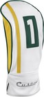 Majek Retro Leatherette Vintage White Green Yellow  1 3 5 x Headcovers Set