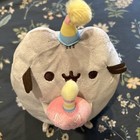 Gund Pusheen Cat W  Birthday Hat   Cupcake Plush 10     2016  Used  With Tags
