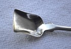 Antique American Coin Silver Master Salt Spoon Shovel 1840 s  New York