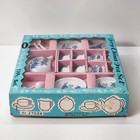 Vintage Childs Jaymar China Tea Set 17 Pc Nos Made In Japan Pagoda Blue White 