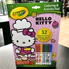 Crayola Coloring Pages Book Hello Kitty  Activity Mini Markers Travel For Kids