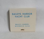 Vintage Baileys Harbor Yacht Boat Club Matchbook Wisconsin Advertising Full