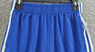 Adidas Classic 3 Stripes Shorts Boys L  14 16  Blue Royal Elastic Waist Drawcord