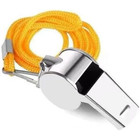 24-pack Stainless Steel Whistles With Lanyards - Loud  Clear Sound For Coaches 