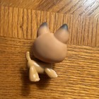 Littlest Pet Shop Lps Tan Dog Figure Blue   Purple Eyes 2004