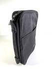 Bible Cover Grey Black Cloth Silver Cross Front Pocket Medium W  Handle 10 x 7 