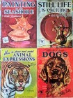 Walter T Foster Vintage Lot Of 4 How To Draw   Art Books Dogs Seashore Still Pb