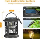 2 Pack Solar Powered Waterproof Outdoor Hanging Lanterns - Warm White Solar Led