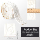 176x2in White Crown Molding Peel And Stick Flexible Self Adhesive Foam Trim 3d S