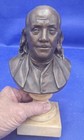 Rare Alva Museum Replica Jean-antione Houdon Bronze Benjamin Franklin Sculpture