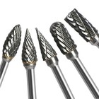 10 Pcs Double Cut Carbide Rotary Burr Set 1 8 Inch Shank
