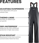 Grundens Neptune Thermo Fishing Bib - Waterproof - Fleece Lined - L - New 