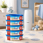 Diaper Pail Refill Bags For Diaper Genie  5-pack  1400 Count