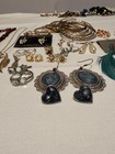 Jewelry Lot  Gold And Silver Toned Some Sterling 