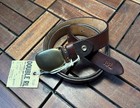 Rrl Double Rl Vintage Dark Brown Casual Leather Belt Matte Brass Buckle Size 34