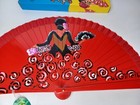 Artesanias Medina Decorative Fan Hand Painted Design