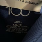 Nwt Disney Outfit Kids Large 9 10 Navy Blue Joggers Set Sweatshirt Mickey Stitch