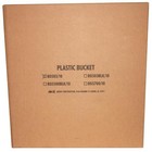 10 Pack 3 5 Gallon Plastic Pails Heavy Duty White Paint Buckets Metal Handle