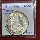 1914 Great Britain Silver Half Crown Nice High Grade Piece