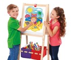 37 - 43  Double-sided Wood Children s Art Easel  Child Ages 4 And Up