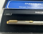 Parker 180 Stainless Steel Fountain Pen   Chrome Trim X m 