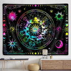 Zodiac Astrology Constellation Tapestry  Colorful Sun And Moon Phase Stars Tapes