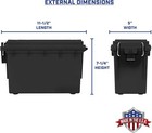 Heavy Duty Ammo Storage Box   Lockable  Stackable  Waterproof  Usa