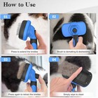 Self Cleaning Slicker Brush -deshedding Grooming Tool For Dogs   Cats 