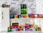 1 12 Food Dollhouse Miniatures Lot   30 Random Pieces   Furniture Not Included