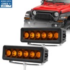 2x 6  120w Cree Led Light Bar Spot Flood Combo Offroad Driving Fog Yellow Utv 5 