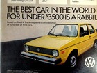 1976 Vw Volkswagen Rabbit Print Ad 