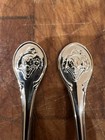 Vintage Towle Fork   Spoon Set Clown Face Baby Children Silverware
