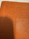 Vtg Barnes And Noble Tooled Leather Journal Diary Lined 7  X 5  Caramel Color