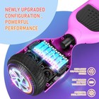 Hoverboard 6 5in Led Light Self-balancing Bluetooth Speaker Scooter Purple